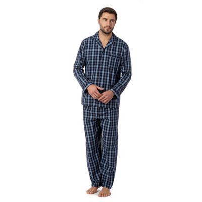 Maine New England Blue check pyjama set